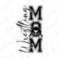 Wrestling Stacked Mom Graphic T-Shirt