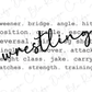 Wrestling Moves Graphic T-Shirt