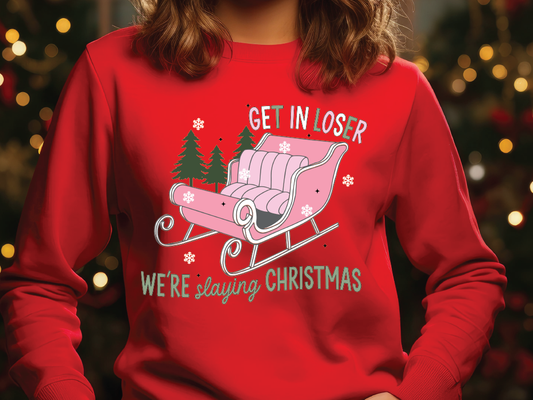 Get in Loser we're Saving Christmas Graphic T-Shirt