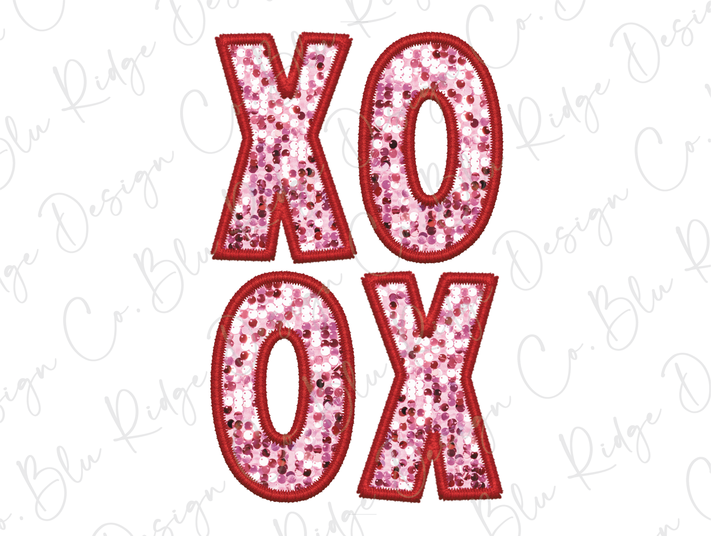 XOXO Sparkles Valentines Day Graphic T-Shirt