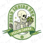 Dead Inside But Feeling Lucky St Patrick's Day Skeleton Direct To Film (DTF) Transfer