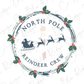 Christmas North Pole Reindeer Crew Rudolph the Red Nose Direct To Film (DTF) Transfer