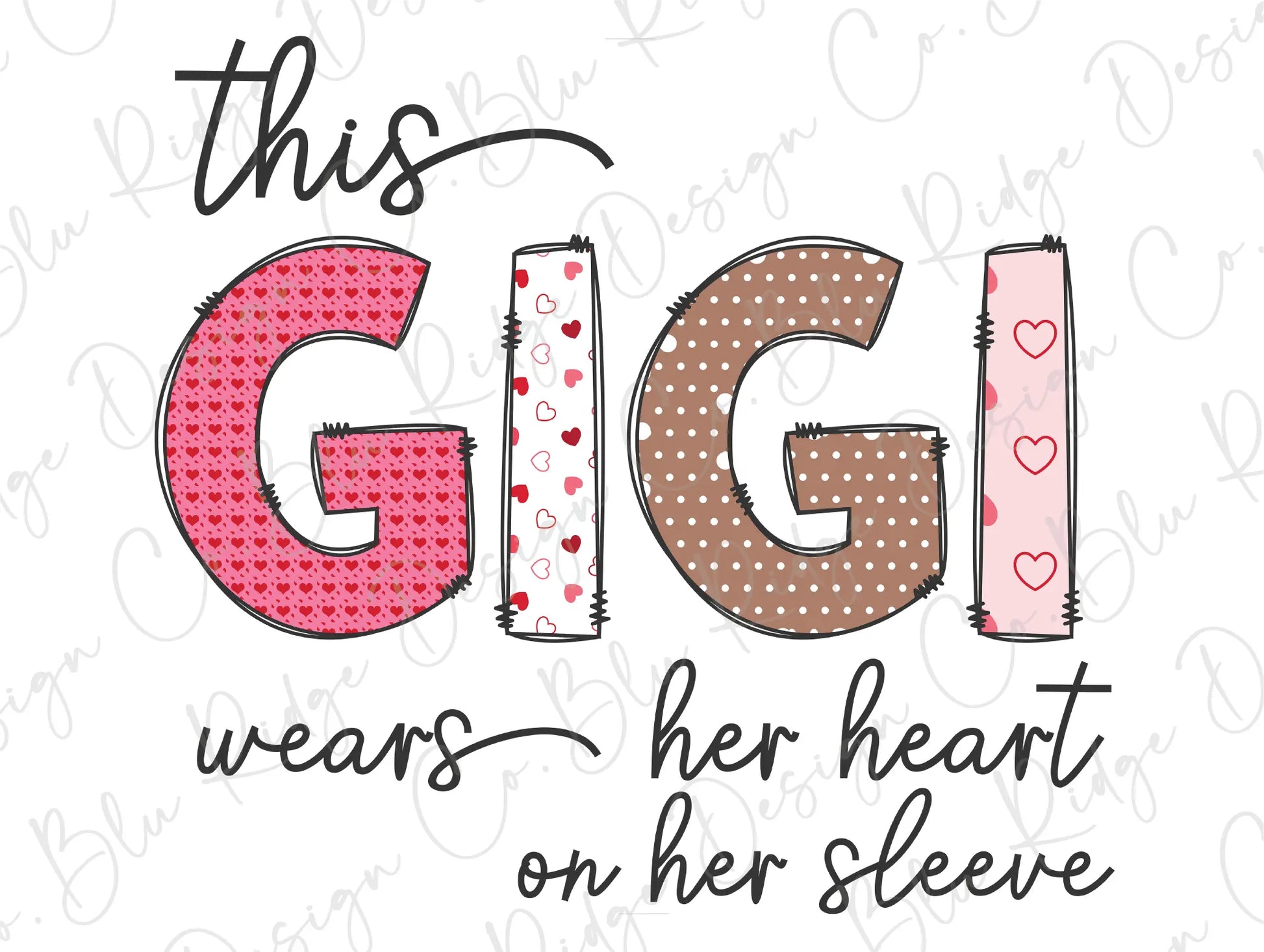 this gigi wears her heart on her sleeve