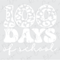 100 Days of School Leopard Print in Black and White Design Direct To Film (DTF) Transfer