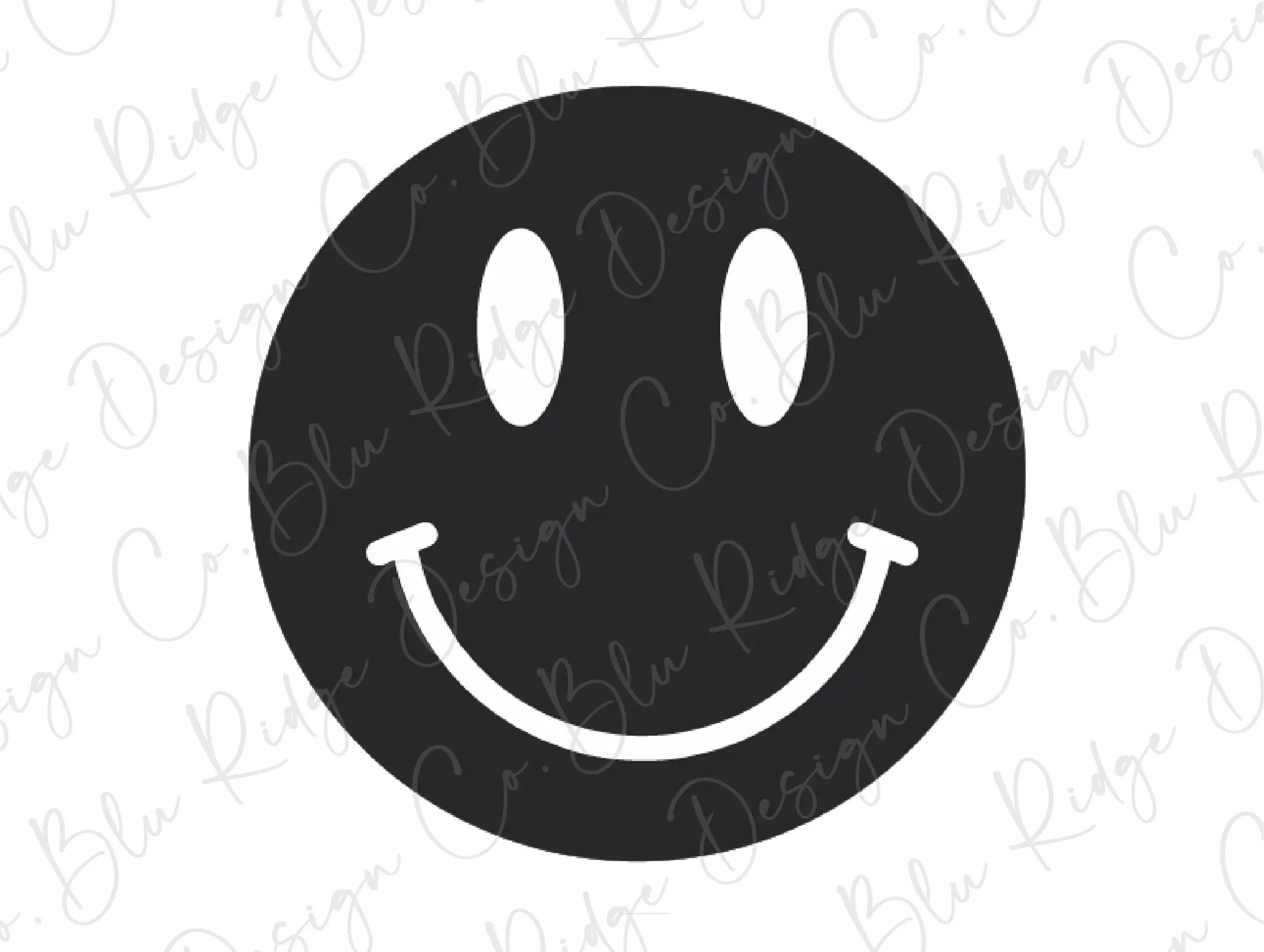 Smiley Face Direct to Film (DTF) Transfer BluRidgeDesignCo