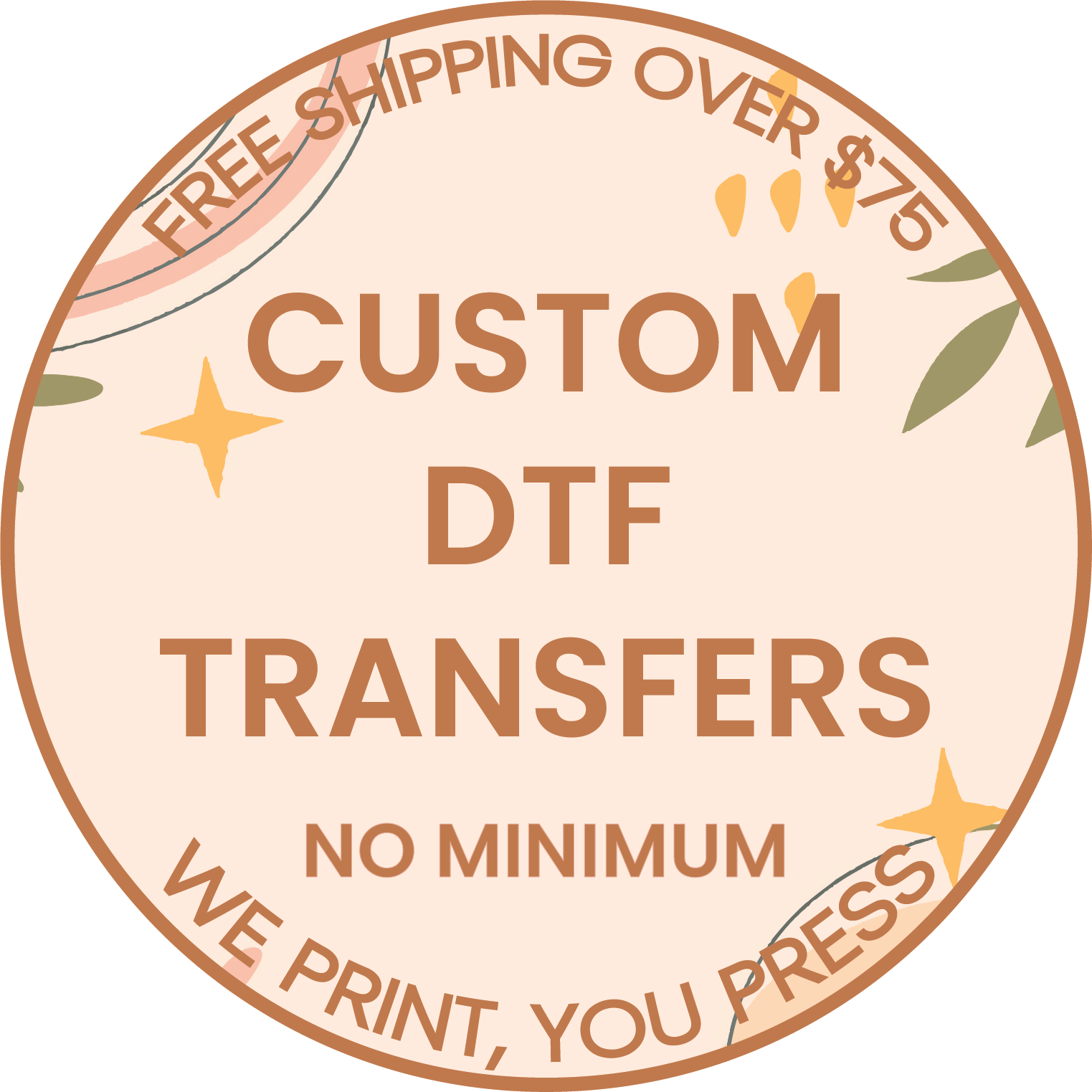 Dtf Single Custom Transfers