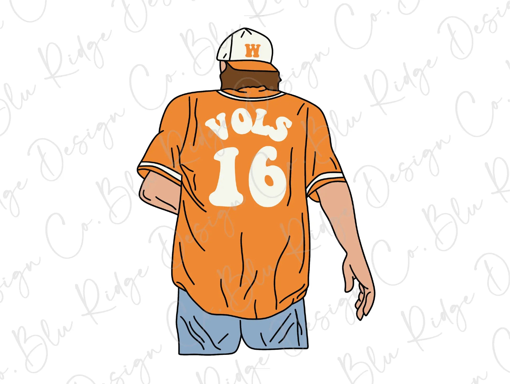 Wallen I'm wearin' Tennessee Orange Direct to Film (DTF) Transfer BluRidgeDesignCo