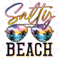 Salty Beach Sunset Sunglasses Direct to Film (DTF) Transfer