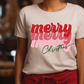 Merry Merry Merry Christmas Colorful Retro Direct to Film (DTF) Transfer