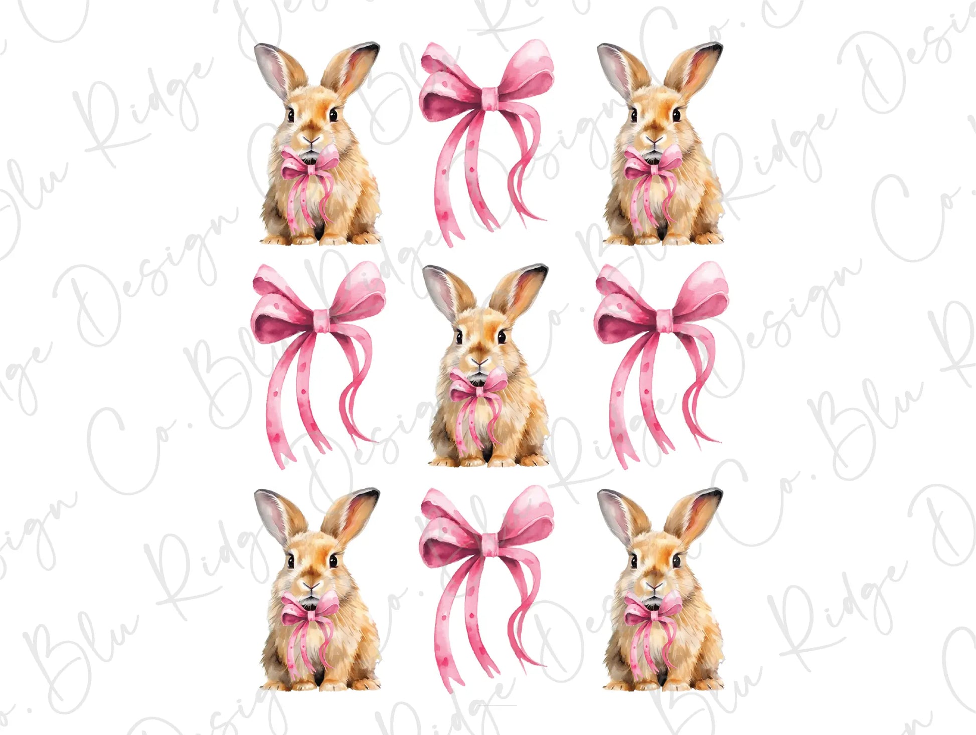 a picture of a rabbit with a pink bow