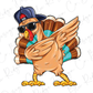 a cartoon turkey wearing sunglasses and a hat
