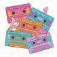Western 90s Country Music Retro Cassettes Direct To Film (DTF) Transfer