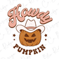 Howdy Pumpkin Halloween Cowboy Direct To Film (DTF) Transfer