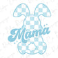 a picture of a dog with the word mama on it