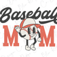 Baseball Mom Vintage Style Design Direct To Film (DTF) Transfer