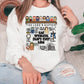 a woman wearing a white sweatshirt with the words the lord's supper on it