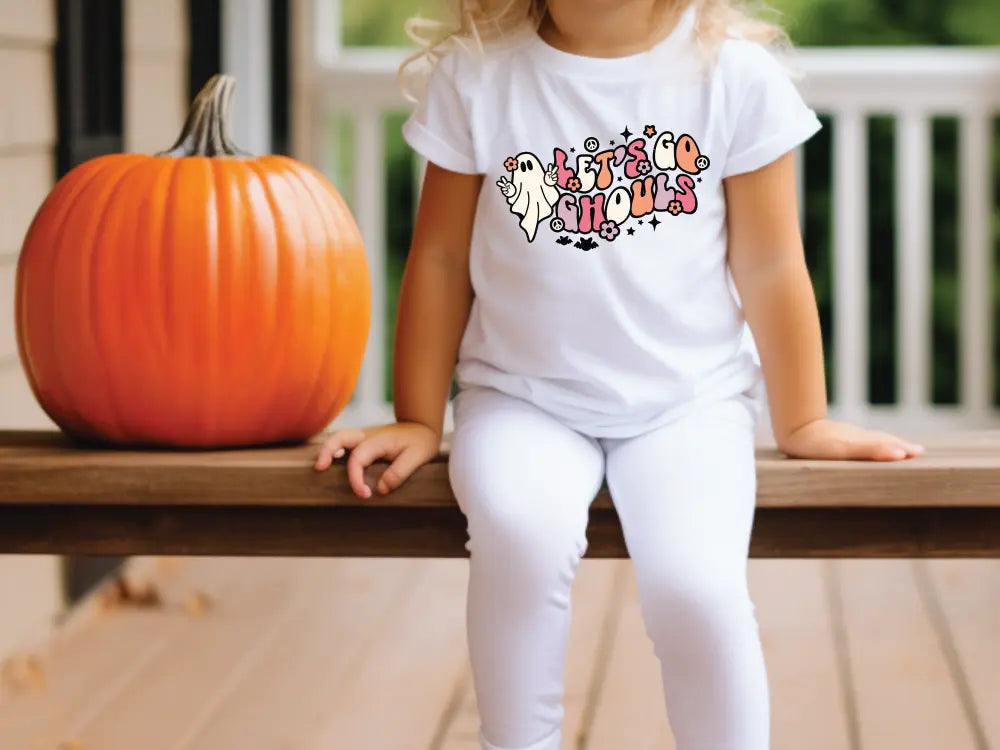 Let's Go Ghouls Cute Halloween Direct To Film (DTF) Transfers BluRidgeDesignCo