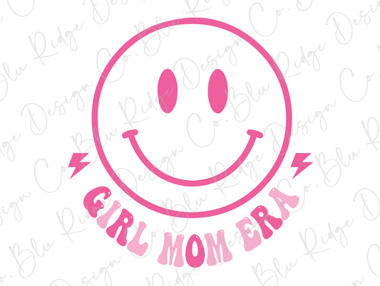 Girl Mom Era Smiley Retro Groovy Direct To Film (DTF) Transfer