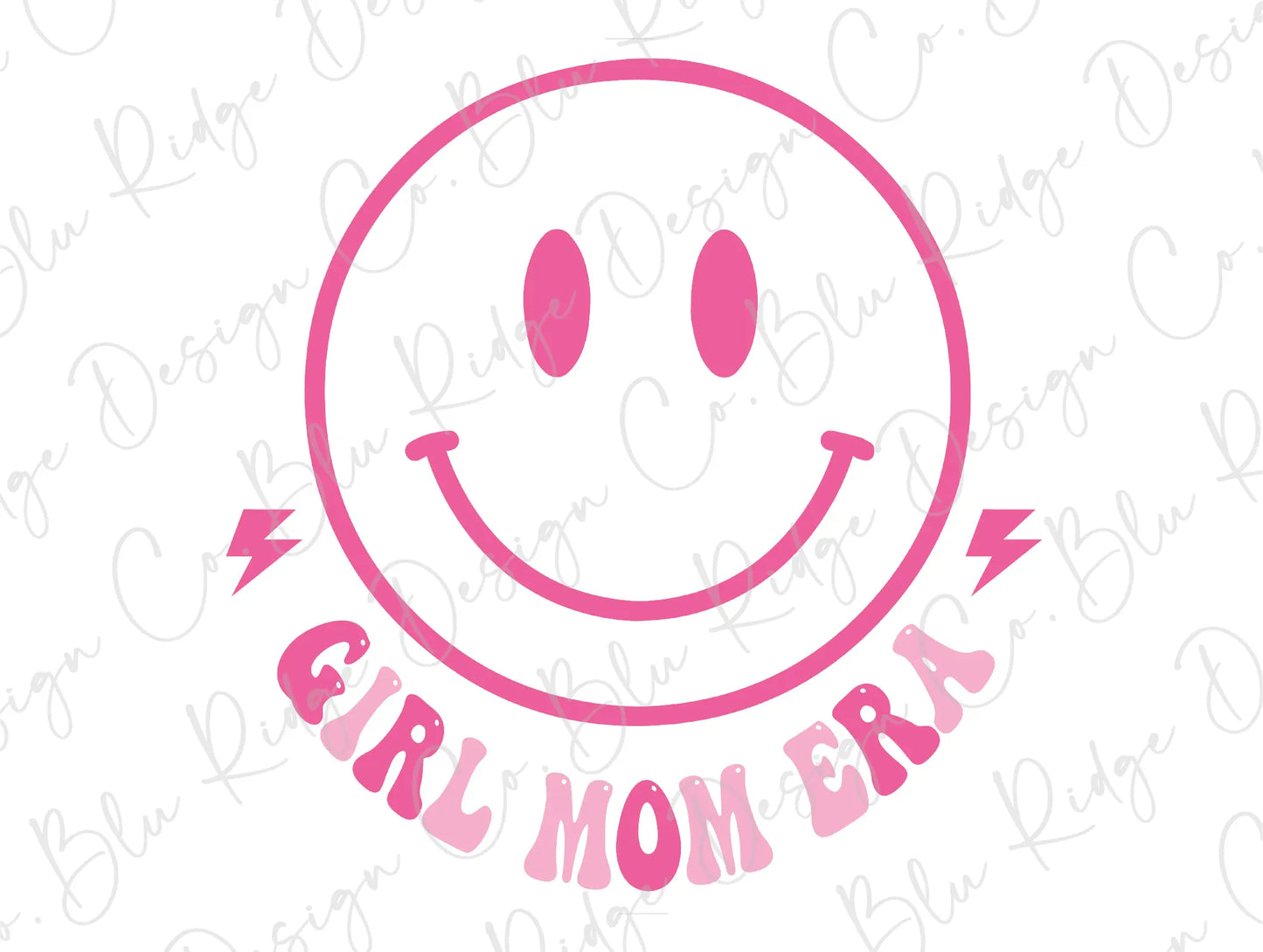 Girl Mom Era Smiley Retro Groovy Direct To Film (DTF) Transfer