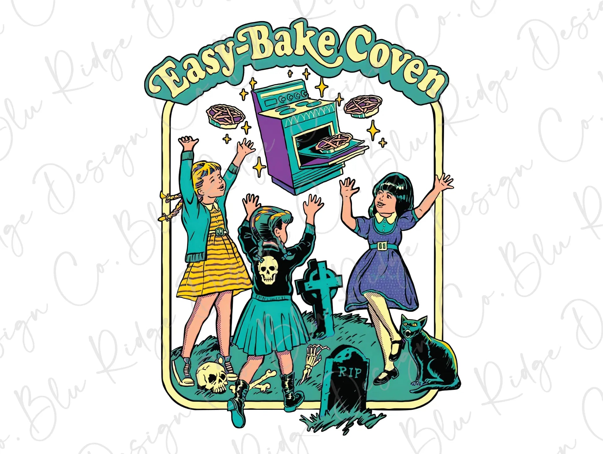 Easy-Bake Coven Retro 90s Halloween Direct To Film (DTF) Transfer BluRidgeDesignCo