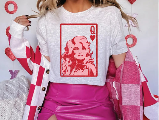 a woman wearing a t - shirt with a picture of a woman on it