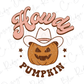 Howdy Pumpkin Halloween Cowboy Direct To Film (DTF) Transfer