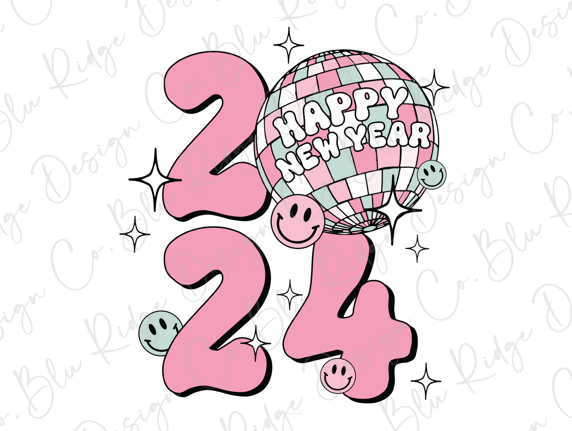 a happy new year 2012 with a pig holding a balloon