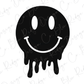 Drip Smiley Face Direct to Film (DTF) Transfer