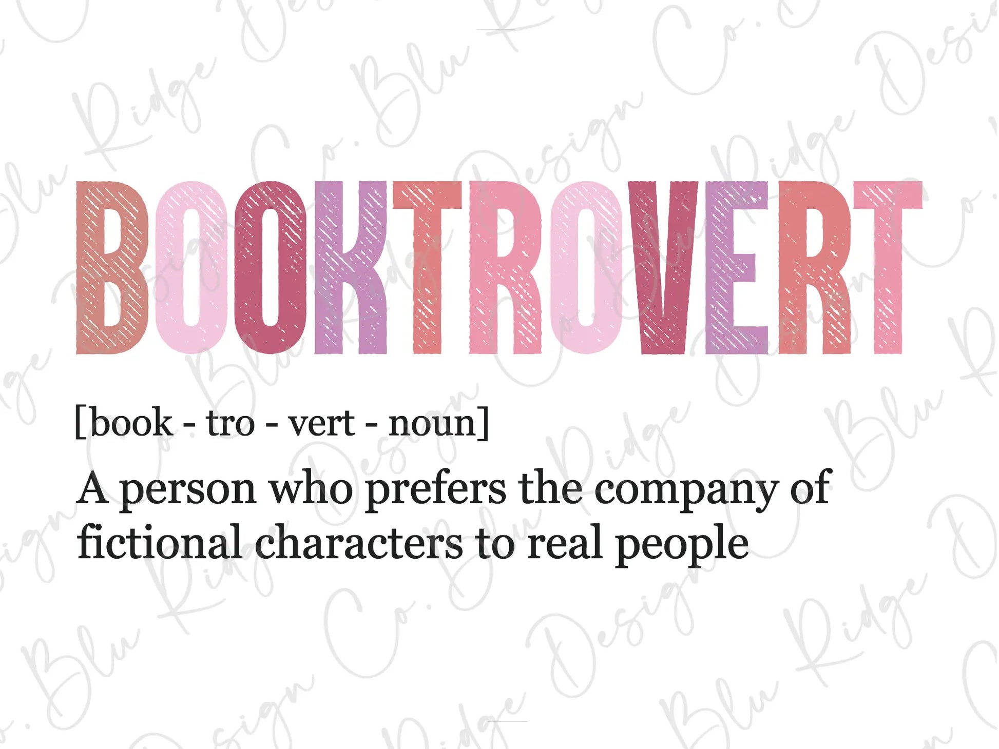 a picture of a book cover with the words booktrovert