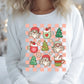 Christmas Faves Checkered Santa Christmas Tree Hot Cocoa Direct To Film (DTF) Transfer BluRidgeDesignCo