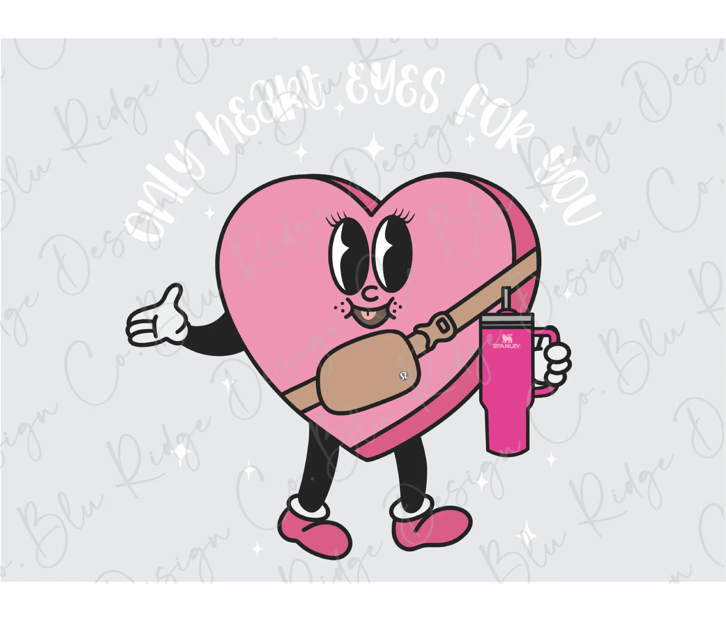 a pink heart with a baseball bat and a pink cup