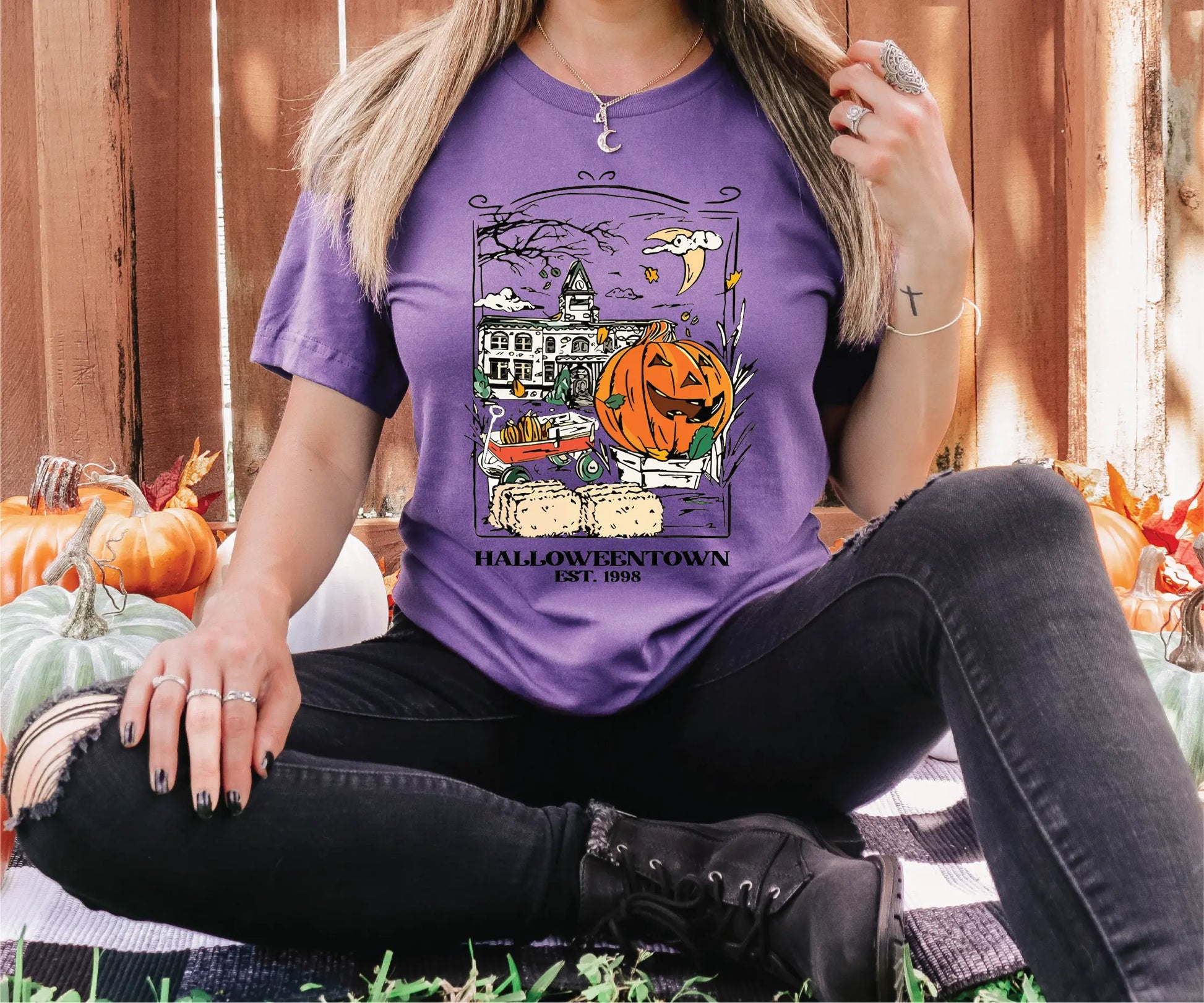 HalloweenTown EST. 1998 Direct To Film (DTF) Transfer BluRidgeDesignCo