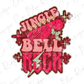 Jingle Bell Rock Retro Christmas Music Direct to Film (DTF) Transfer