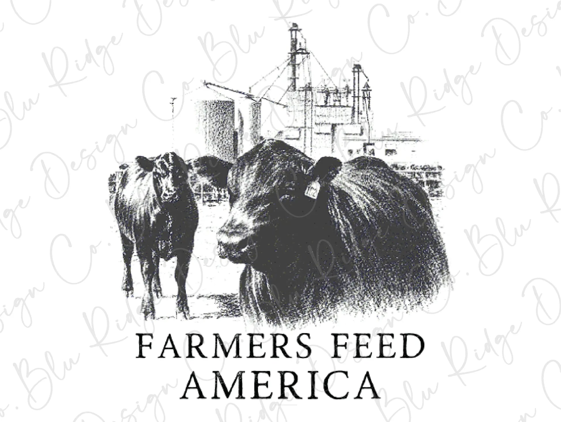 Farmers Feed America Direct to Film (DTF) Transfer BluRidgeDesignCo