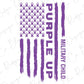 Military Child Purple Up Month. Purple Up Flag for Military Child Appreciation ( Purple ) Direct to Film (DTF) Transfer