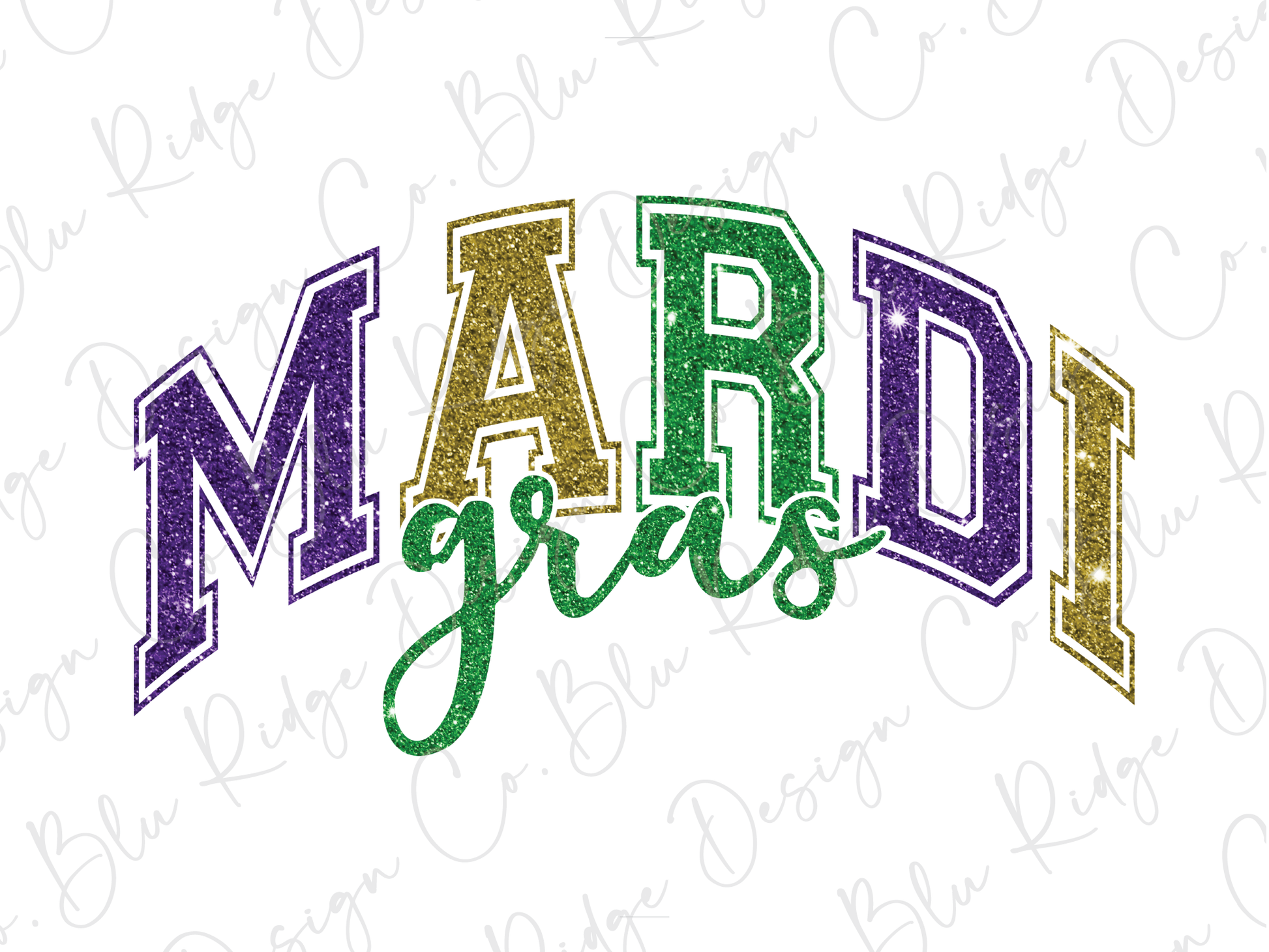 a mardi gras shirt with the word mardi gras on it