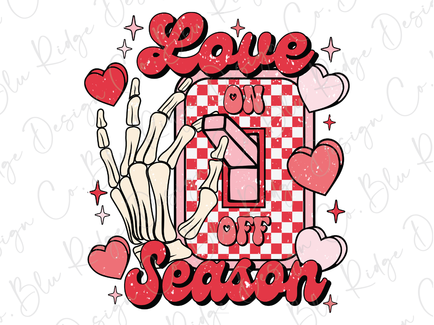 a red and white checkerboard design with the words love you to the second