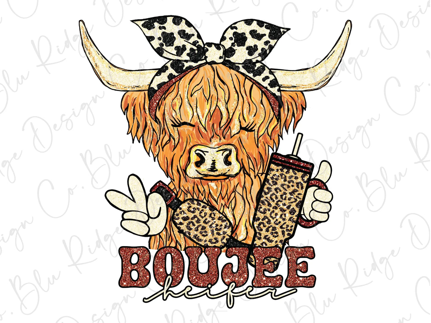 a drawing of a bull with a hat and boots