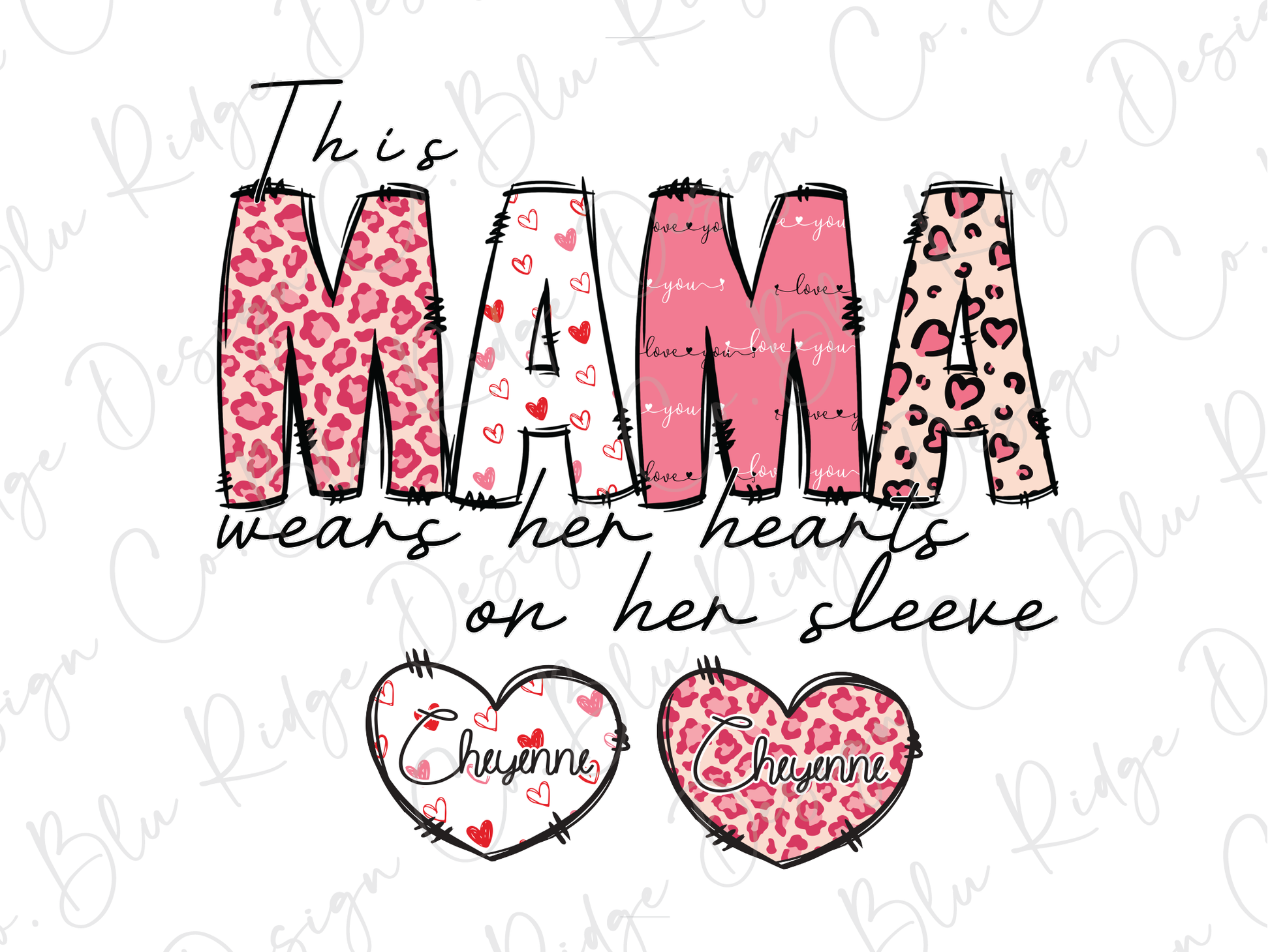 the words mama mean her hearts on her sleeve