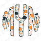 Fall Floral Pumpkins Personalized Monogram Design Direct To Film (DTF) Transfer