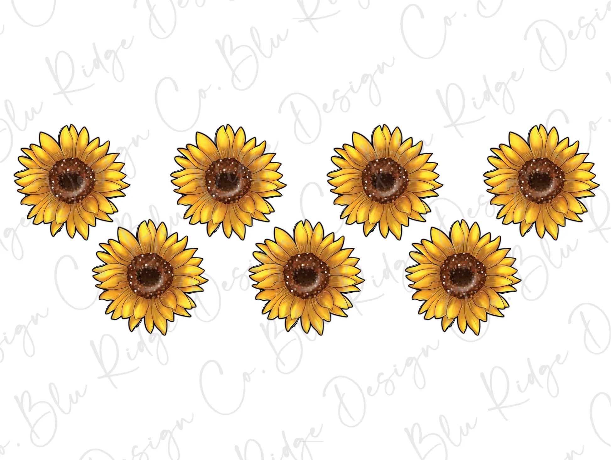 Love Sunflower Cow Leopard Pocket Direct to Film (DTF) Transfer BluRidgeDesignCo