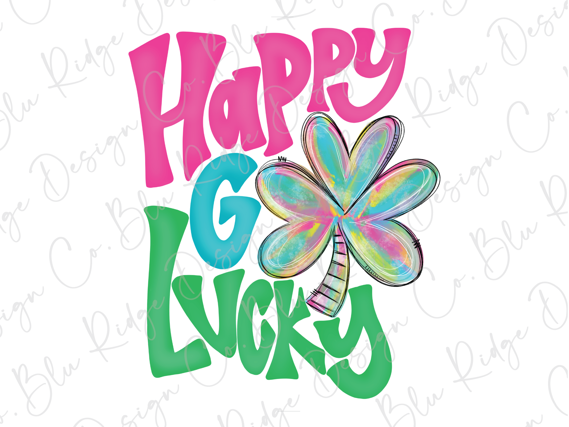 a happy st patrick's day card with a clover