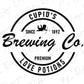 Cupid's Brewing Company Valentines Direct To Film (DTF) Transfer