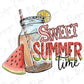 Sweet Summer Time Sweet Tea Direct to Film (DTF) Transfer