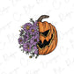 Sorta Sweet Sorta Spooky Floral Halloween Pumpkin Direct to Film (DTF) Transfer