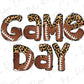 Game Day Football Leopard Direct To Film (DTF) Transfer BluRidgeDesignCo
