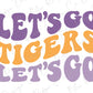 Let's Go Tigers Football Colored Direct To Film (DTF) Transfer