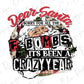 Dear Santa Sorry for all the F-Bombs It's been a Crazy year Direct To Film (DTF) Transfer