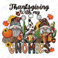 Thanksgiving with my Gnomies Direct to Film (DTF) Transfer
